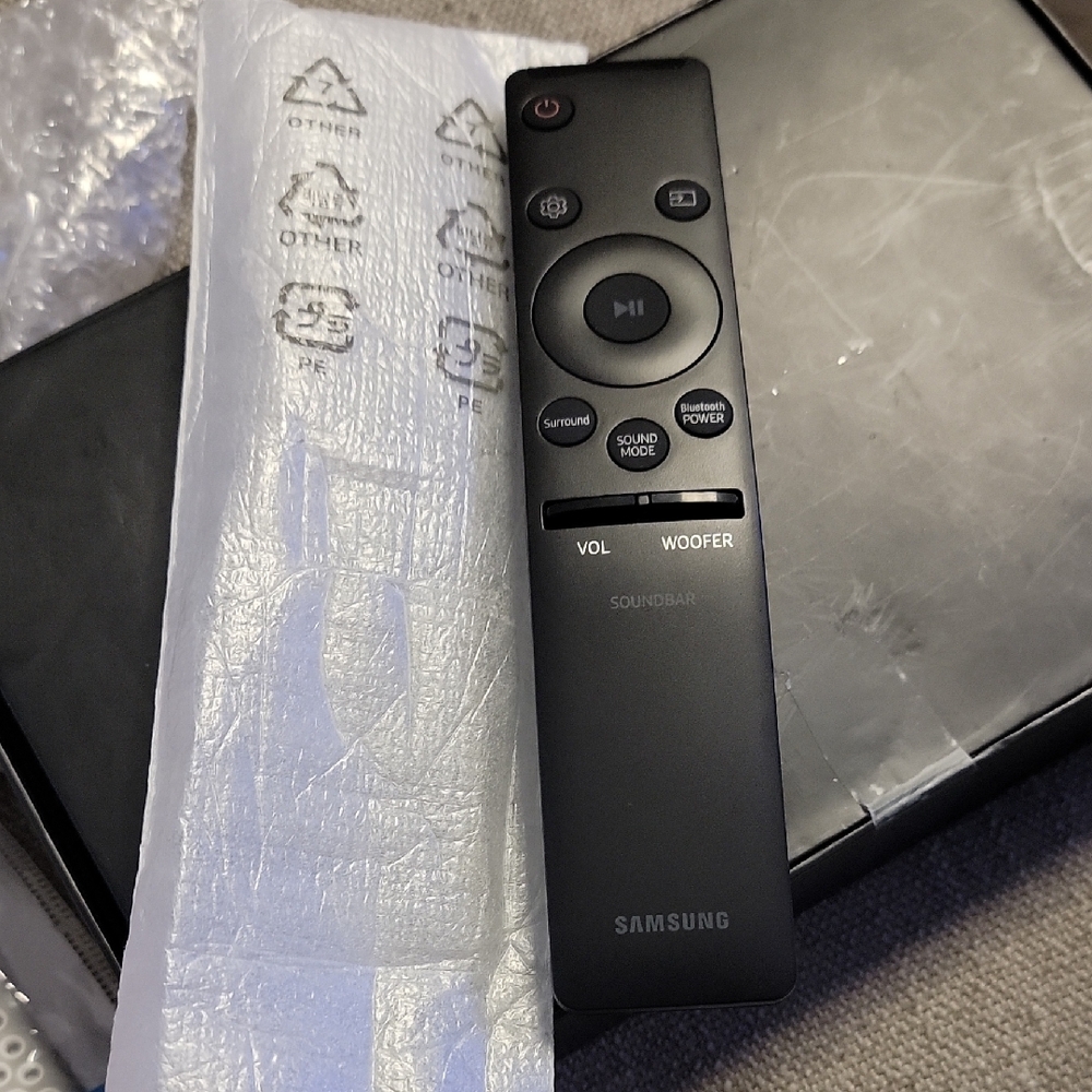 Samsung Matte Black Soundbar Remote Control